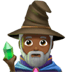 🧙🏾‍♂️ man mage: medium-dark skin tone display on Apple